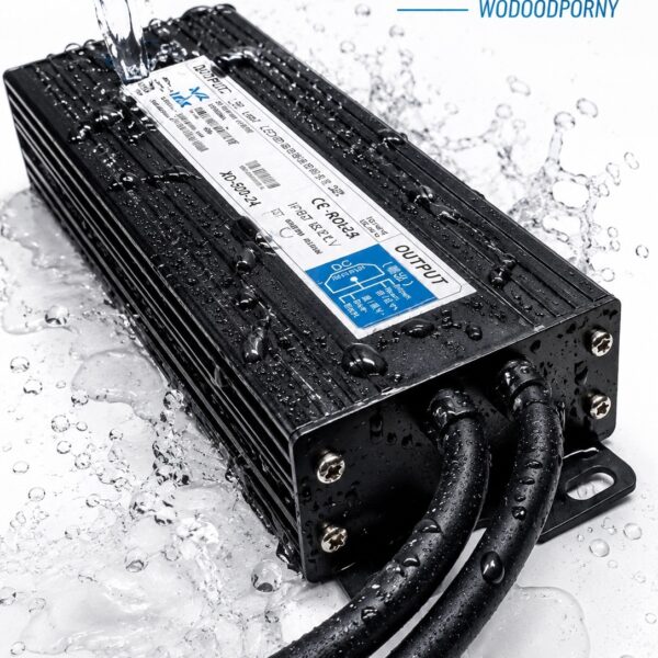 Wodoodporny Zasilacz LED IP67 24V 500W 20A DRIVER LED Zewnętrzny