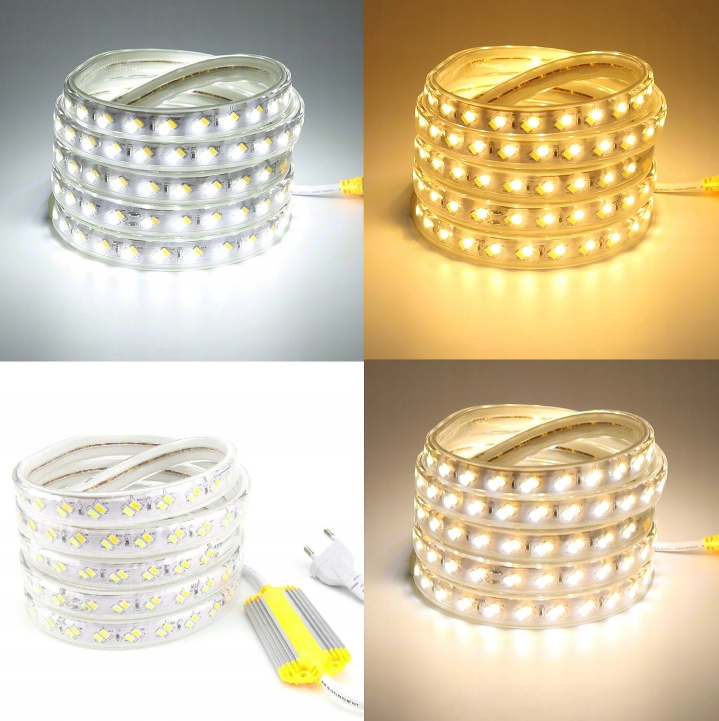 TAŚMA LED SMD 230V 3w1 BIAŁA CIEPŁA ZIMNA I NEUTRALNA - zdjęcie 9