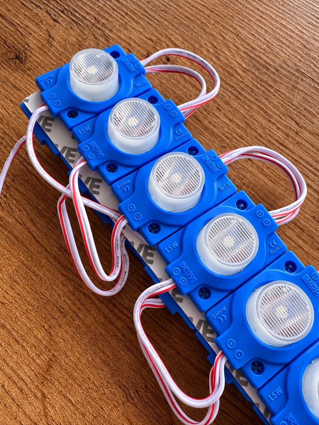 Moduły LED Niebieskie 12V 1,5W IP65 SMD Wodoodporne Do Kasetonów 20 szt. - zdjęcie 8