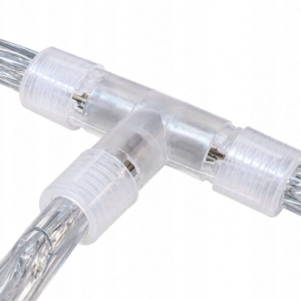 Trójnik LED 10mm 2 PIN Do Węża Świetlnego Typ T - zdjęcie 2