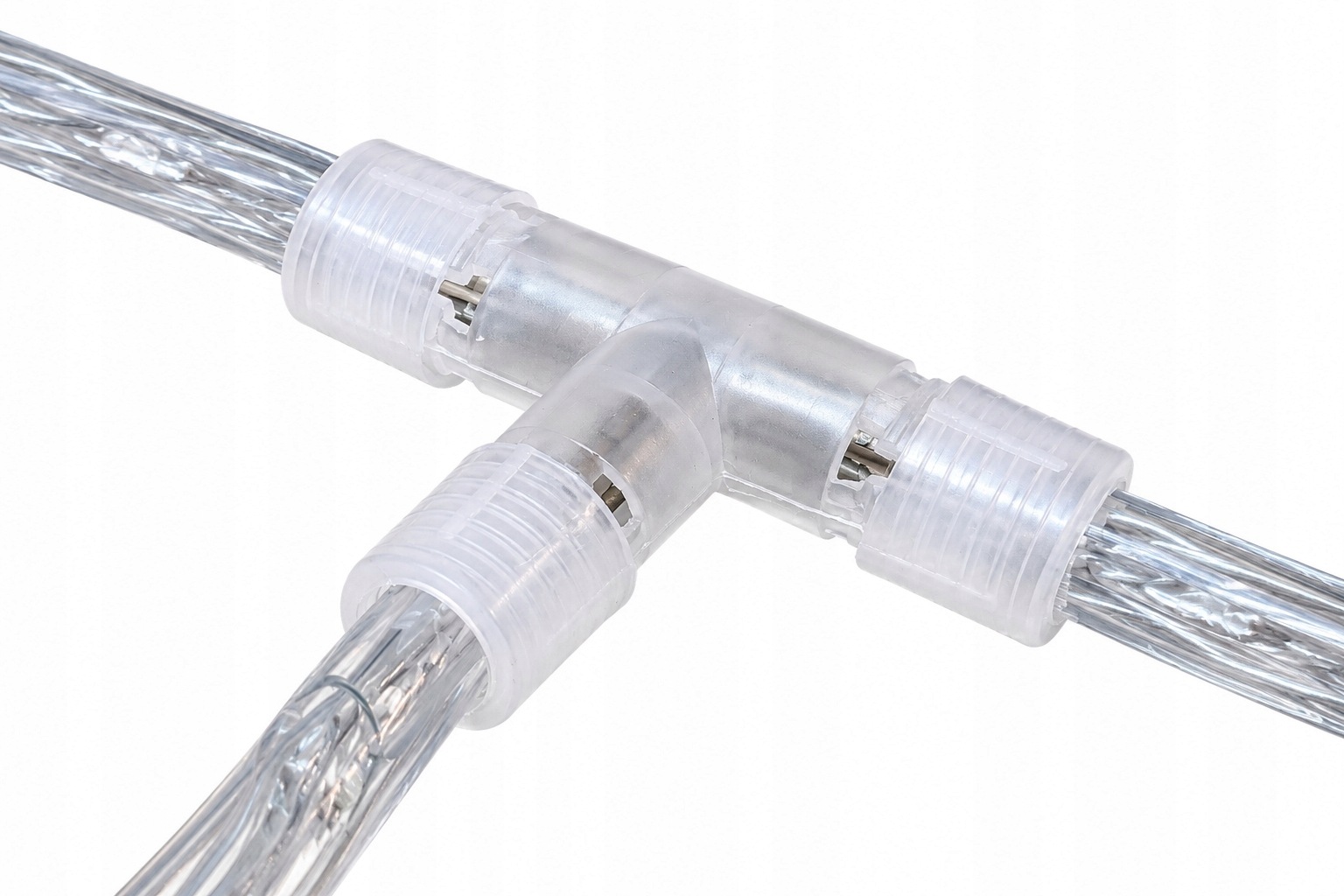Trójnik LED 10mm 2 PIN Do Węża Świetlnego Typ T - zdjęcie 2