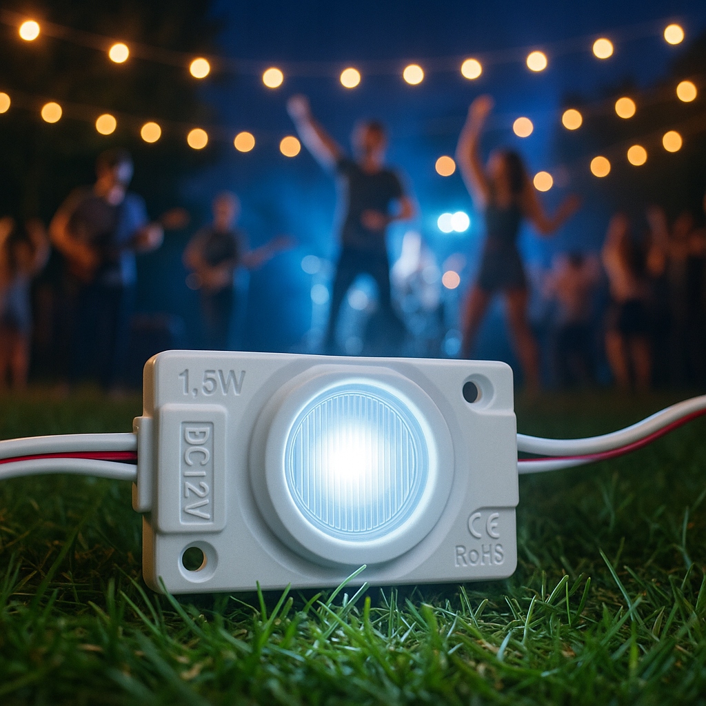Wodoodporny Moduł LED SMD 1,5W 12V IP65 Biała Zimna Do Kasetonów 20 szt - zdjęcie 9
