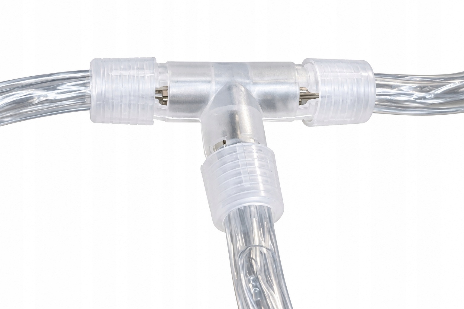 Łącznik T 10mm 3 PIN Do Węża Świetlnego LED Trójnik - zdjęcie 3