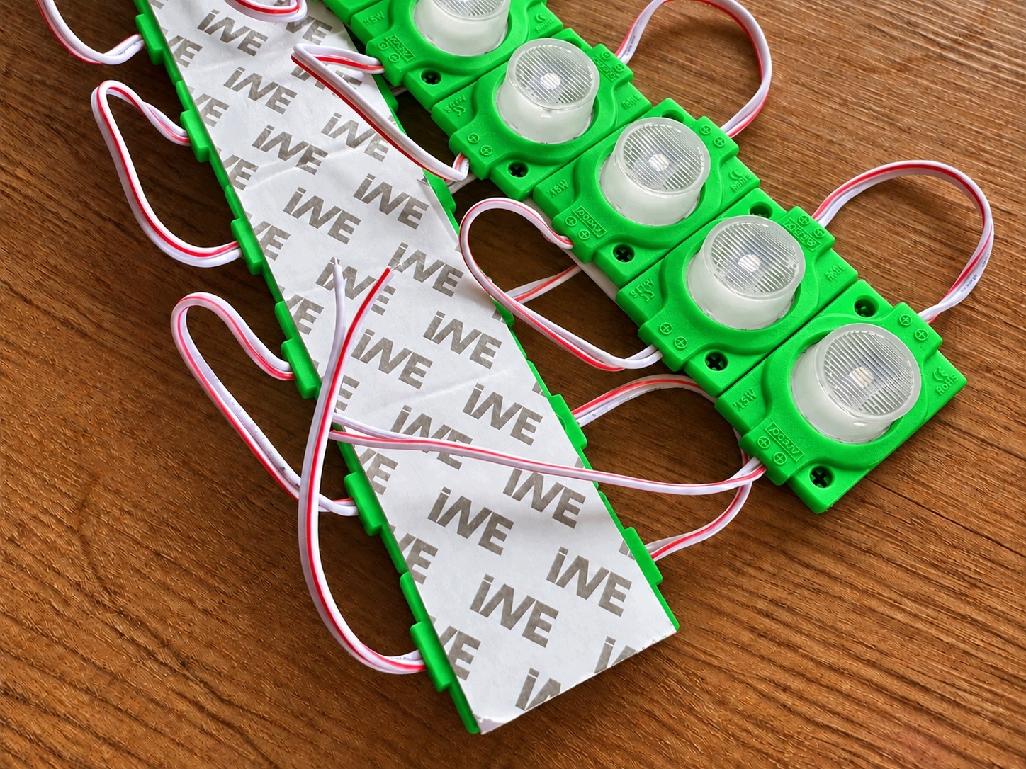 Moduł LED Zielony SMD 12V Jednopunktowy IP65 Wodoodporny 1,5W - zdjęcie 6