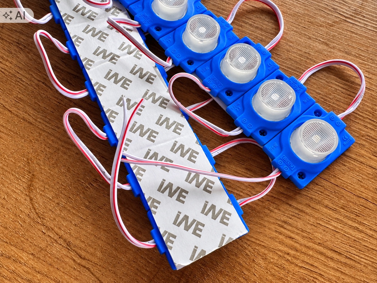 Moduł LED Niebieski SMD 12V Jednopunktowy IP65 Wodoodporny 1,5W - zdjęcie 6