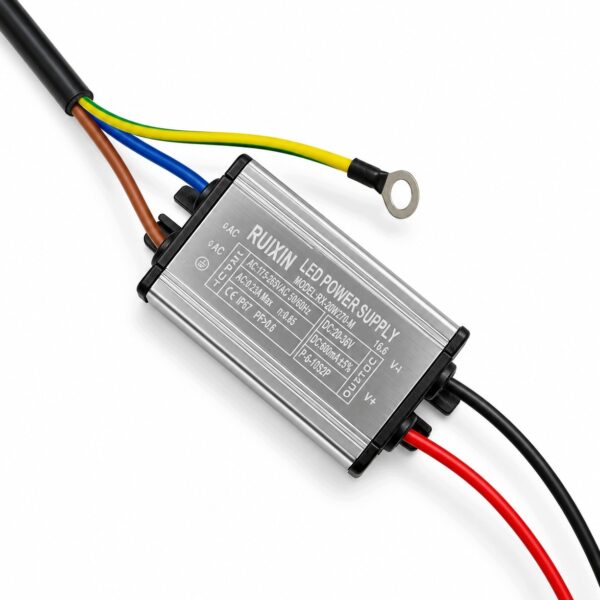 Driver LED 20W IP67 Zasilacz Stałoprądowy 600mA Do Lamp LED - zdjęcie 2