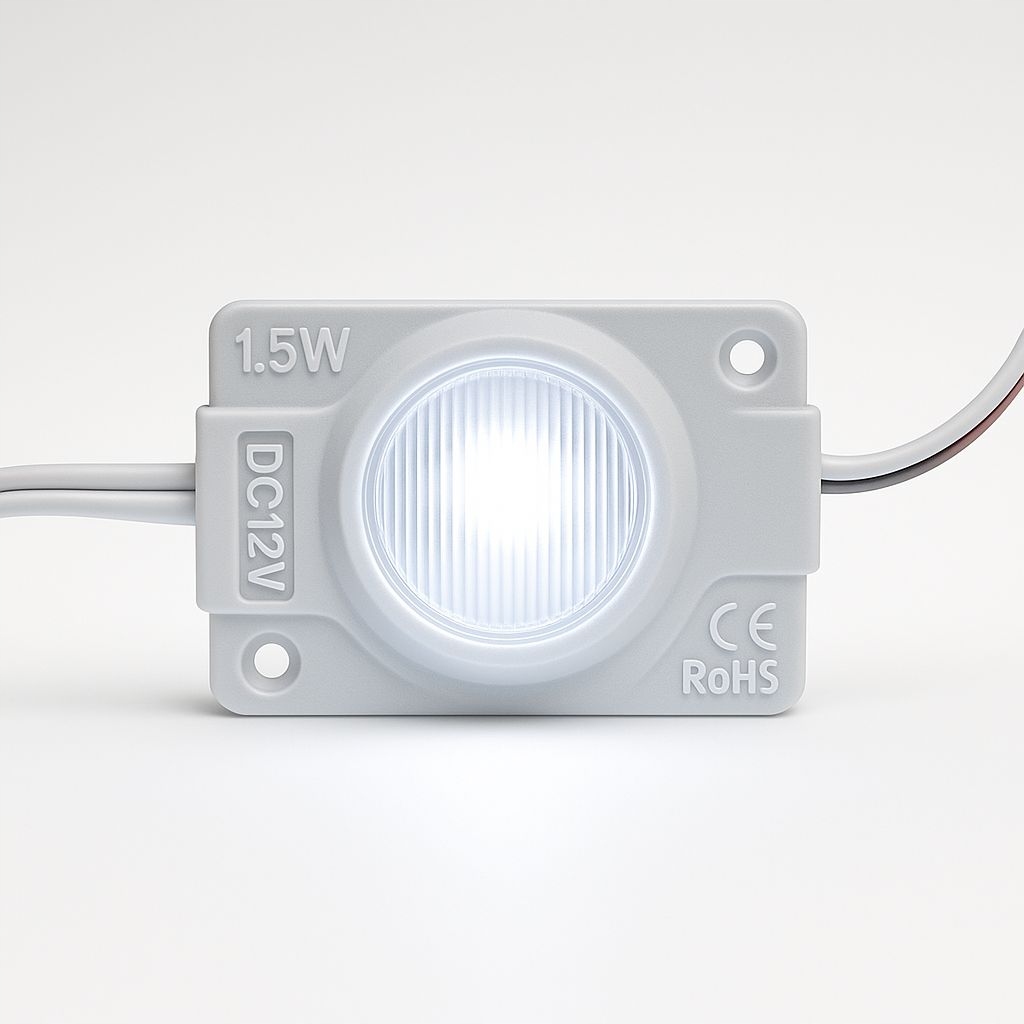 Wodoodporny Moduł LED SMD 1,5W 12V IP65 Biała Zimna Do Kasetonów 20 szt - zdjęcie 8