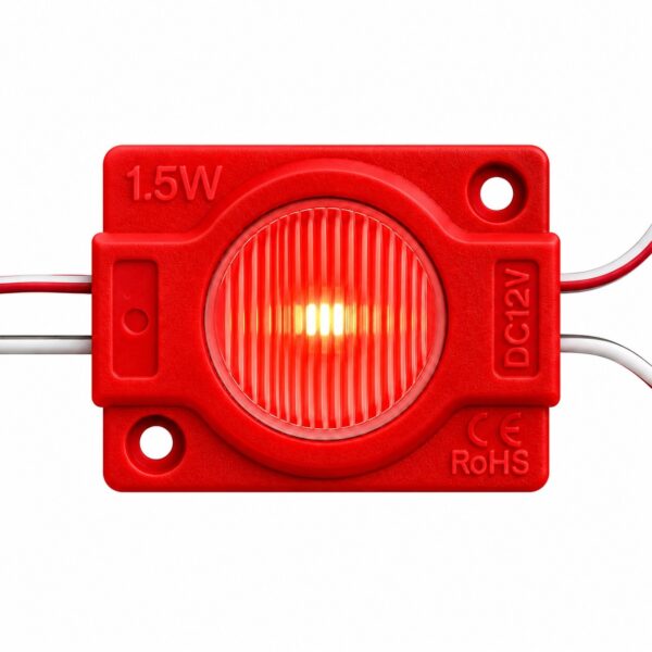 Moduł LED Czerwony SMD 12V Jednopunktowy IP65 Wodoodporny 1,5W