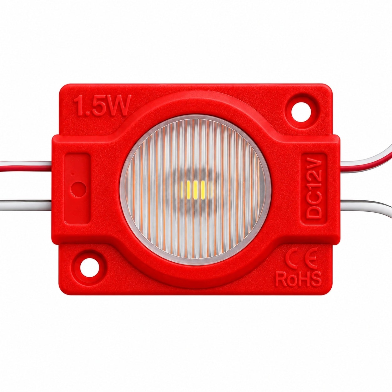 Moduł LED Czerwony SMD 12V Jednopunktowy IP65 Wodoodporny 1,5W - zdjęcie 2