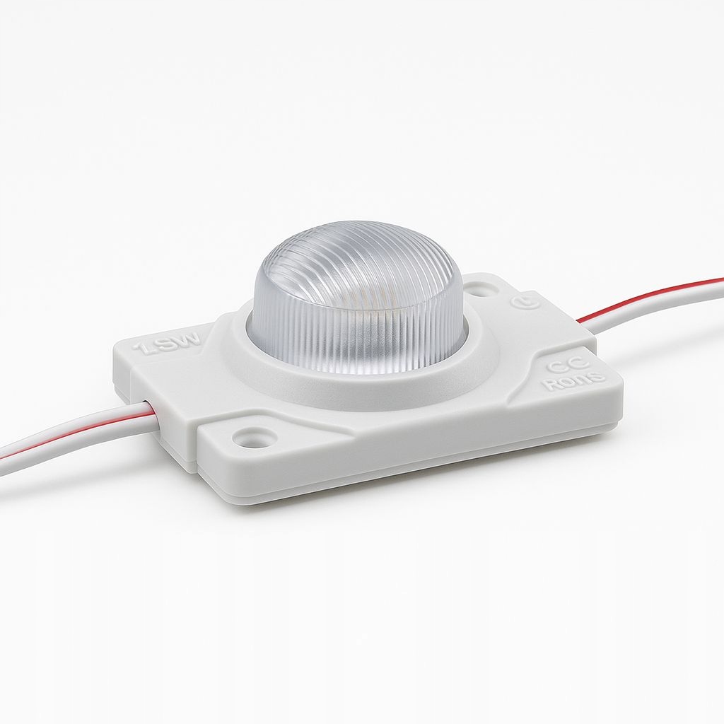 Wodoodporny Moduł LED SMD 1,5W 12V IP65 Biała Zimna Do Kasetonów 20 szt - zdjęcie 2