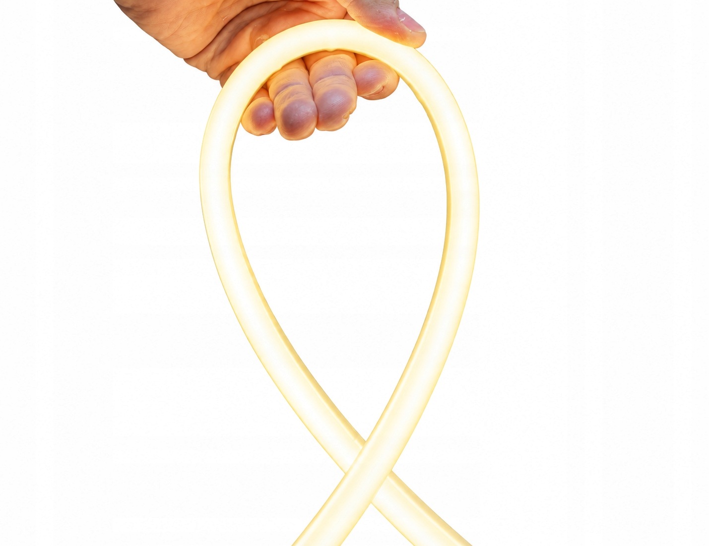 Neon Led Flex 360 LED Biały Ciepły Okrągły Cięty co 10cm Zewnętrzny 230V - zdjęcie 4