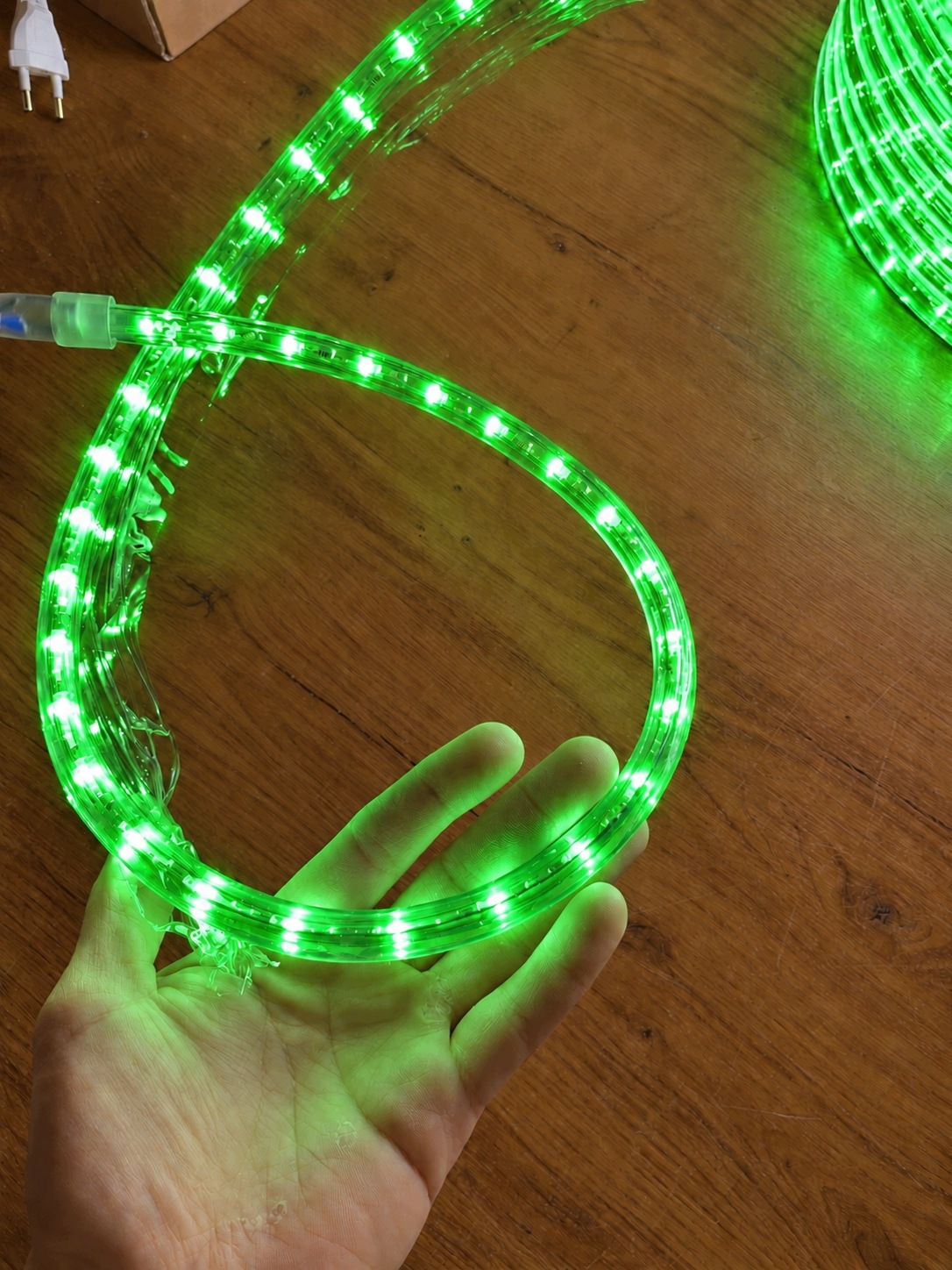 Zielony Wąż Świetlny LED 13mm 2 PIN Zewnętrzny Do Dekoracji Świątecznych - zdjęcie 4