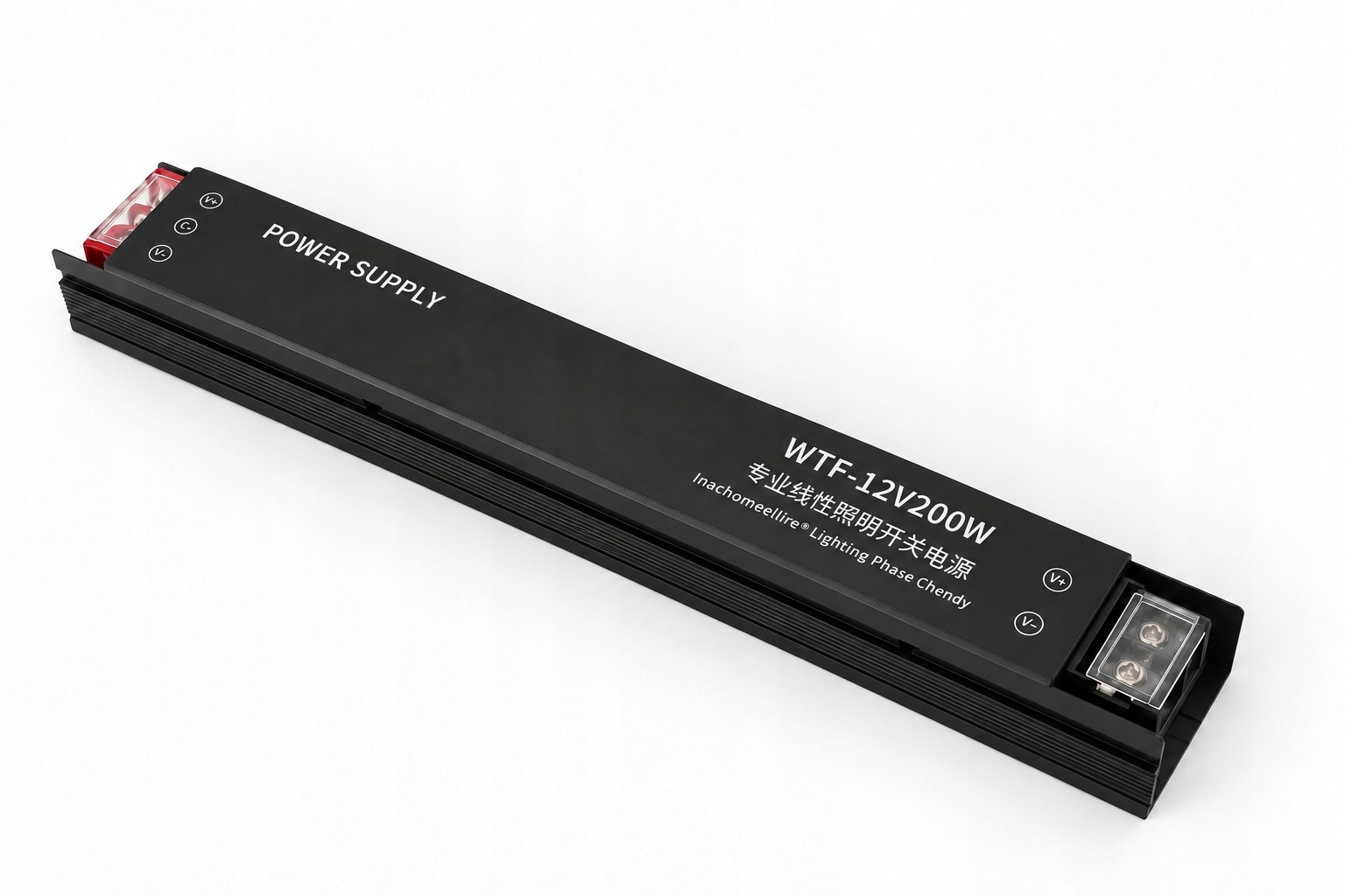 Zasilacz Slim LED 12V 200W Aluminiowy Do Neonów Taśm WTF-12V200W - zdjęcie 4
