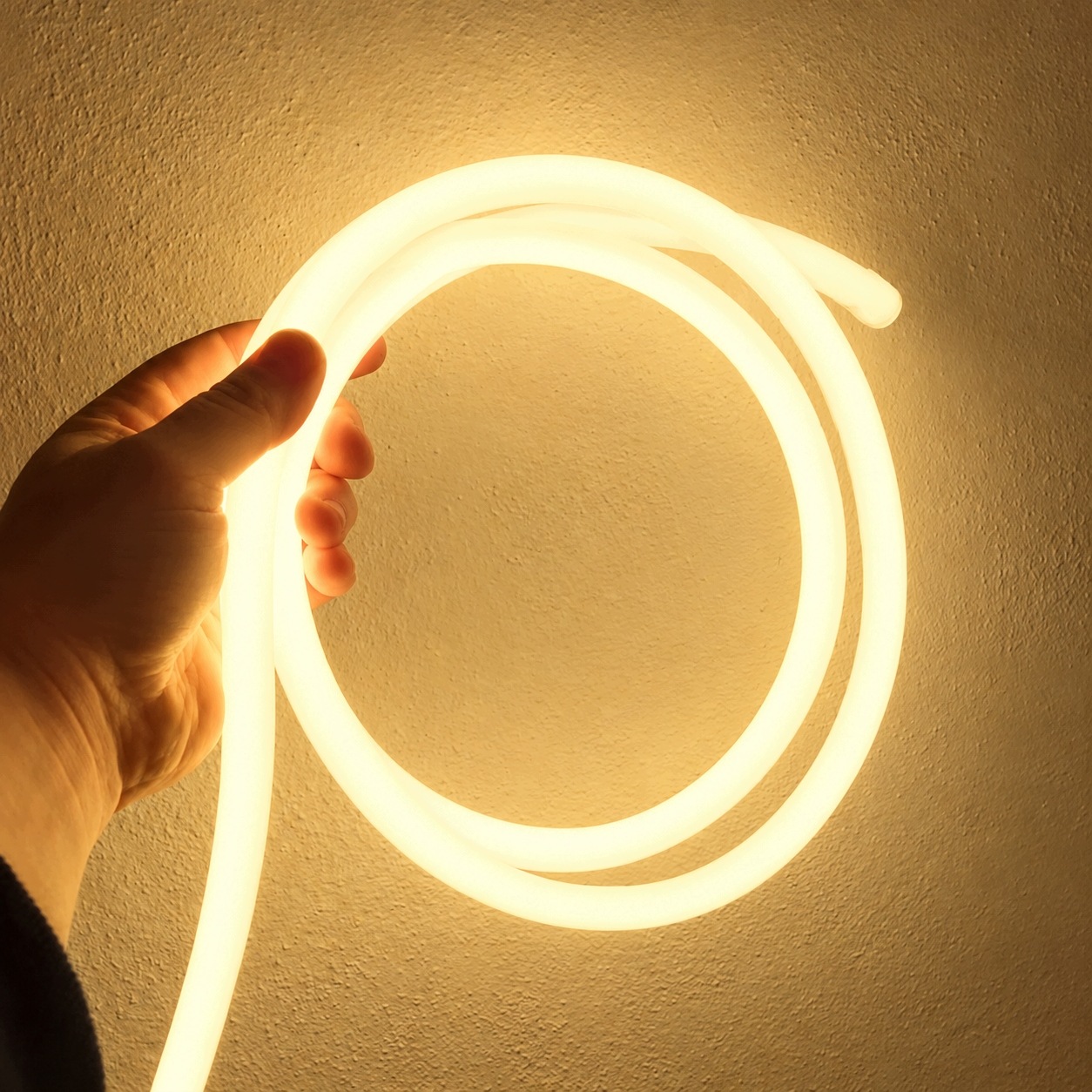 Neon Led Flex 360 LED Biały Ciepły Okrągły Cięty co 10cm Zewnętrzny 230V - zdjęcie 5