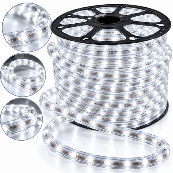 Wąż świetlny LED 13 mm biały zimny