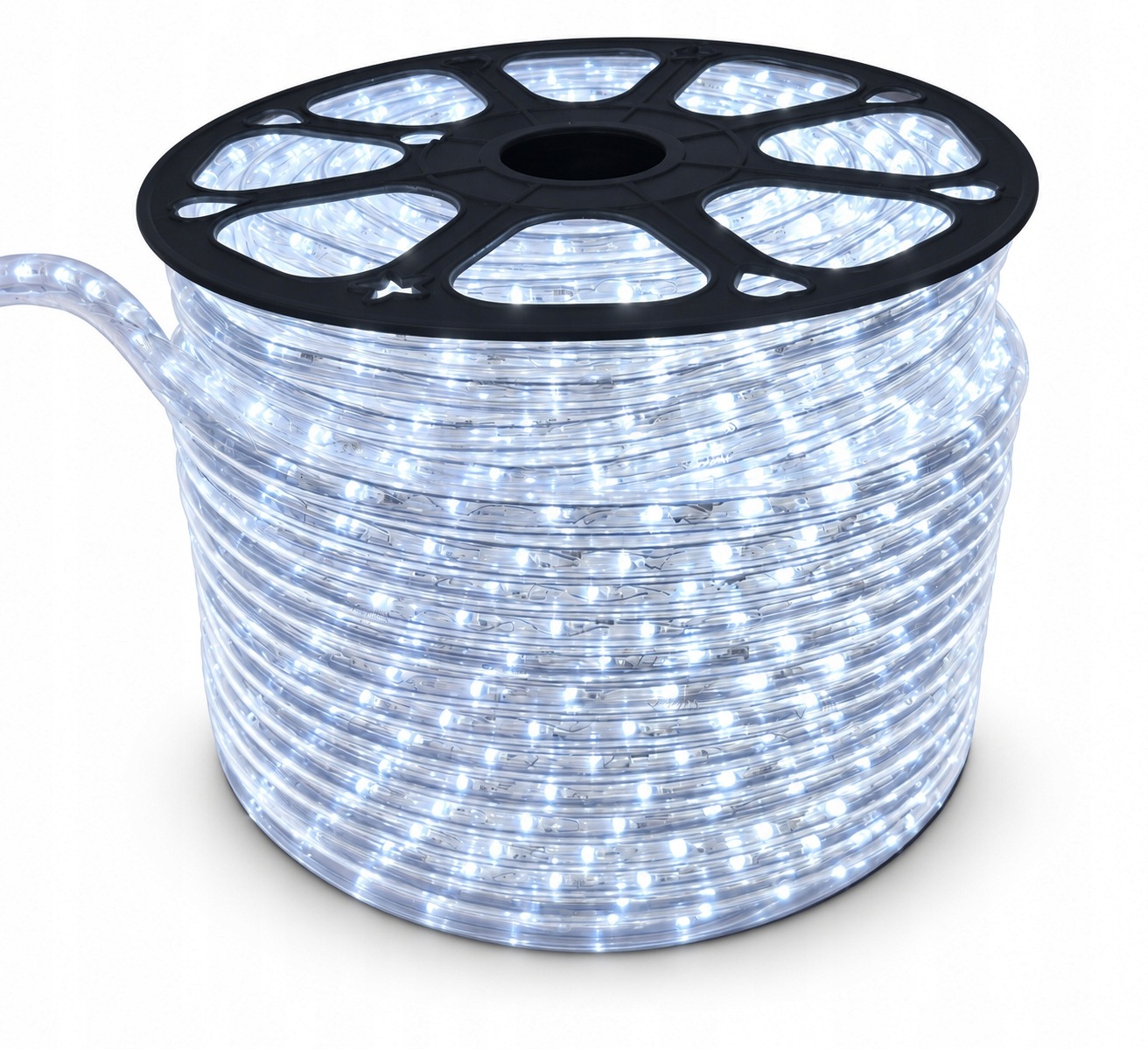 Wąż Świetlny LED 13mm 2 PIN Biały Zimny Zewnętrzny Świąteczny - obrazek 2