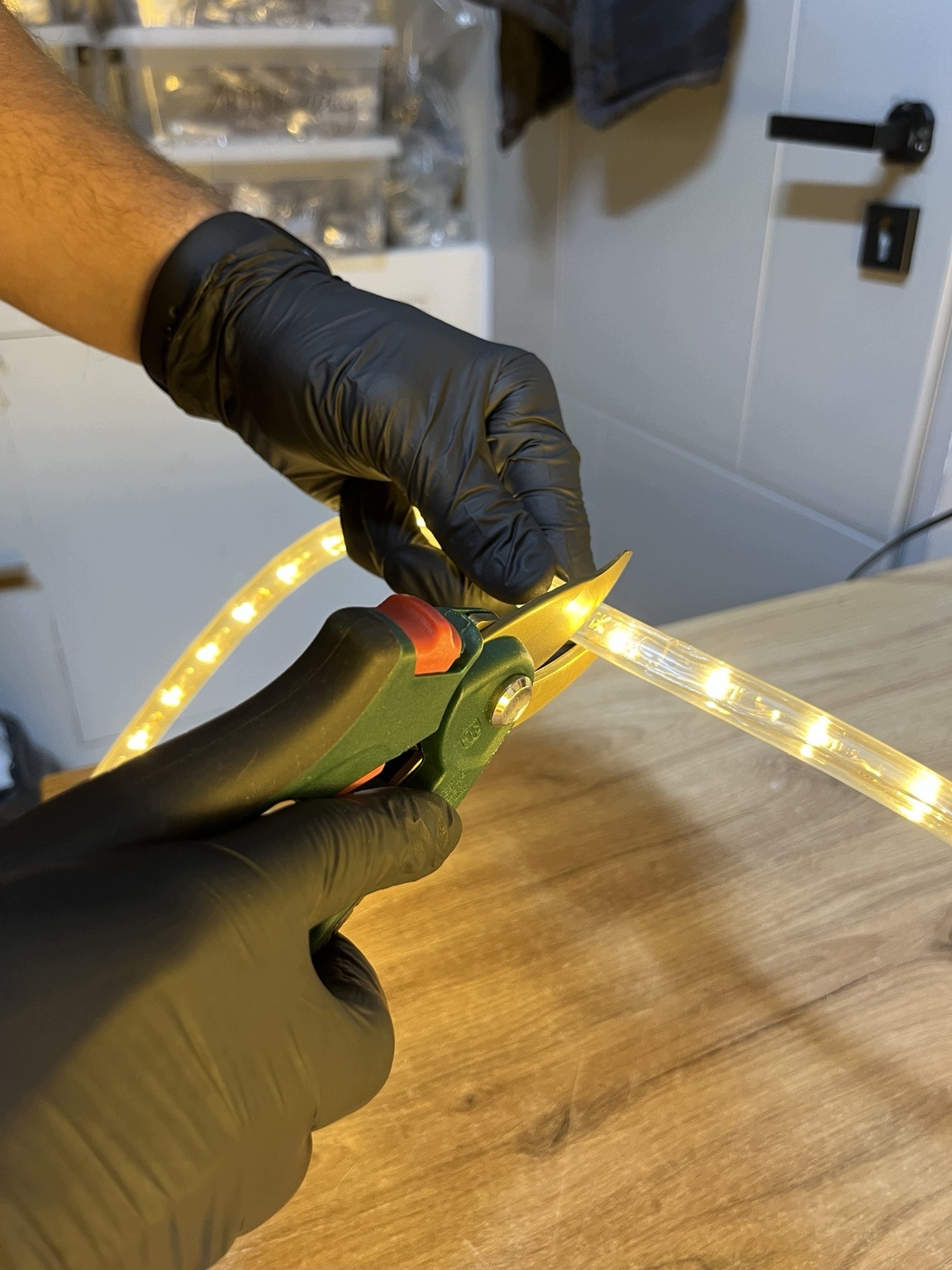 Wąż Świetlny LED 13mm 2 PIN Biały Ciepły Zewnętrzny Świąteczny - zdjęcie 4