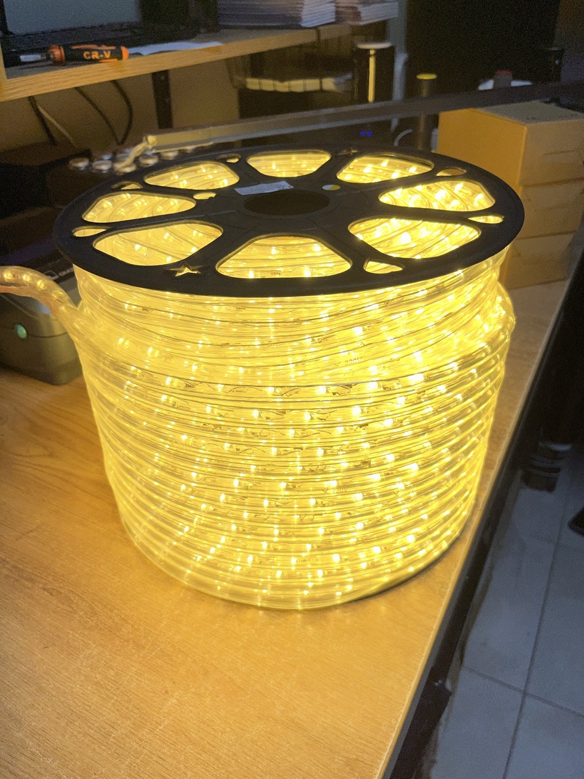 Wąż Świetlny LED 13mm 2 PIN Biały Ciepły Zewnętrzny Świąteczny - zdjęcie 5
